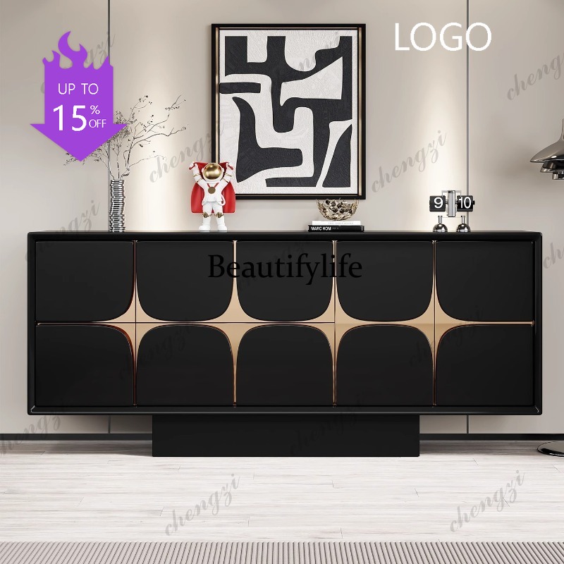 Lighting Decoration - D1089 Italian light luxury door cabinet