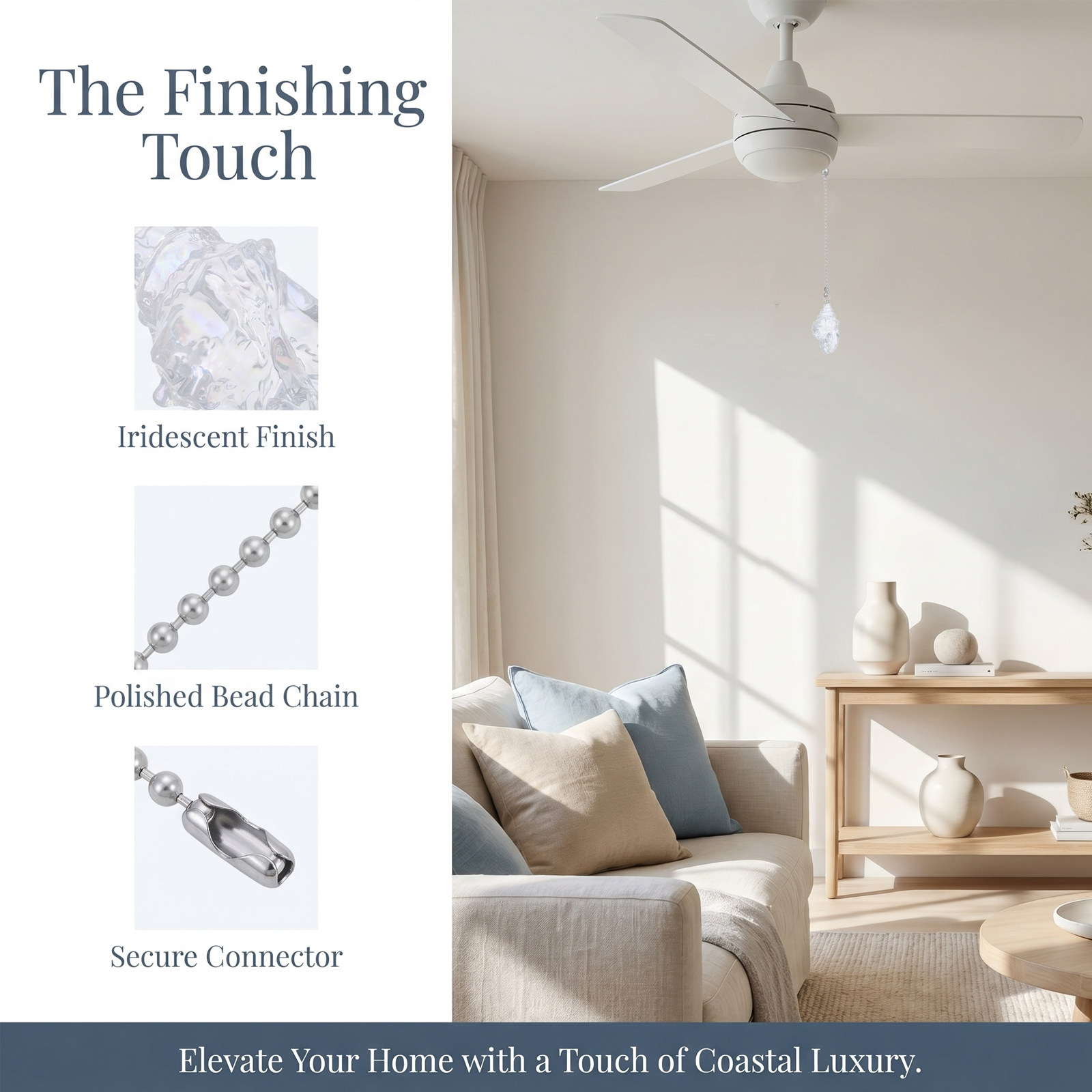 Ceiling Fan Pull Chain 2.5 Inc - Decor Lighting Ceiling Fans ulasan dan harga