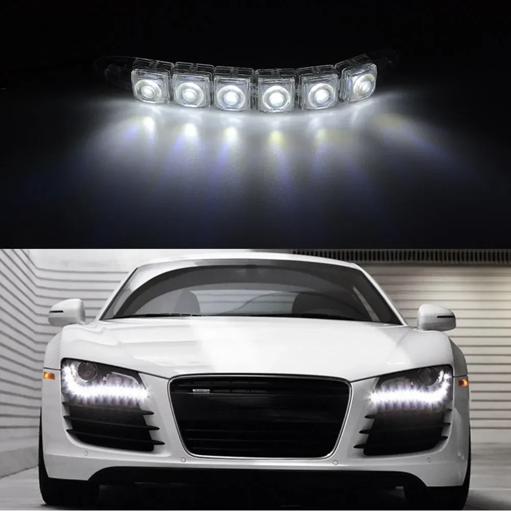 2PCS LED Waterproof DRL Light  - Lighting Bolt Decor ulasan dan harga