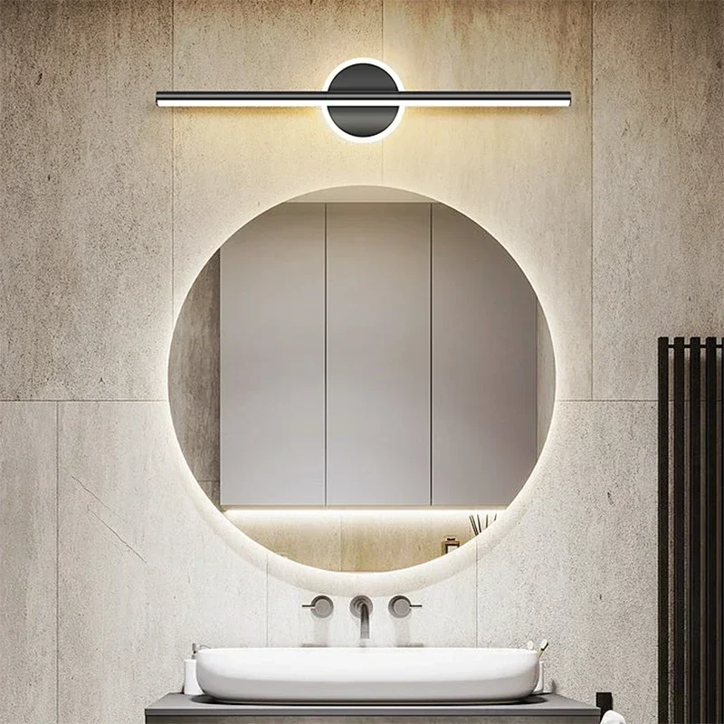 Modern LED Mirror Lamp 40/55cm - Lighting Bolt Decor ulasan dan harga