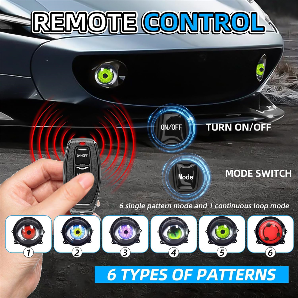  6-Mode Led Dynamic Devil Eye - Lighting Decoration ulasan dan harga