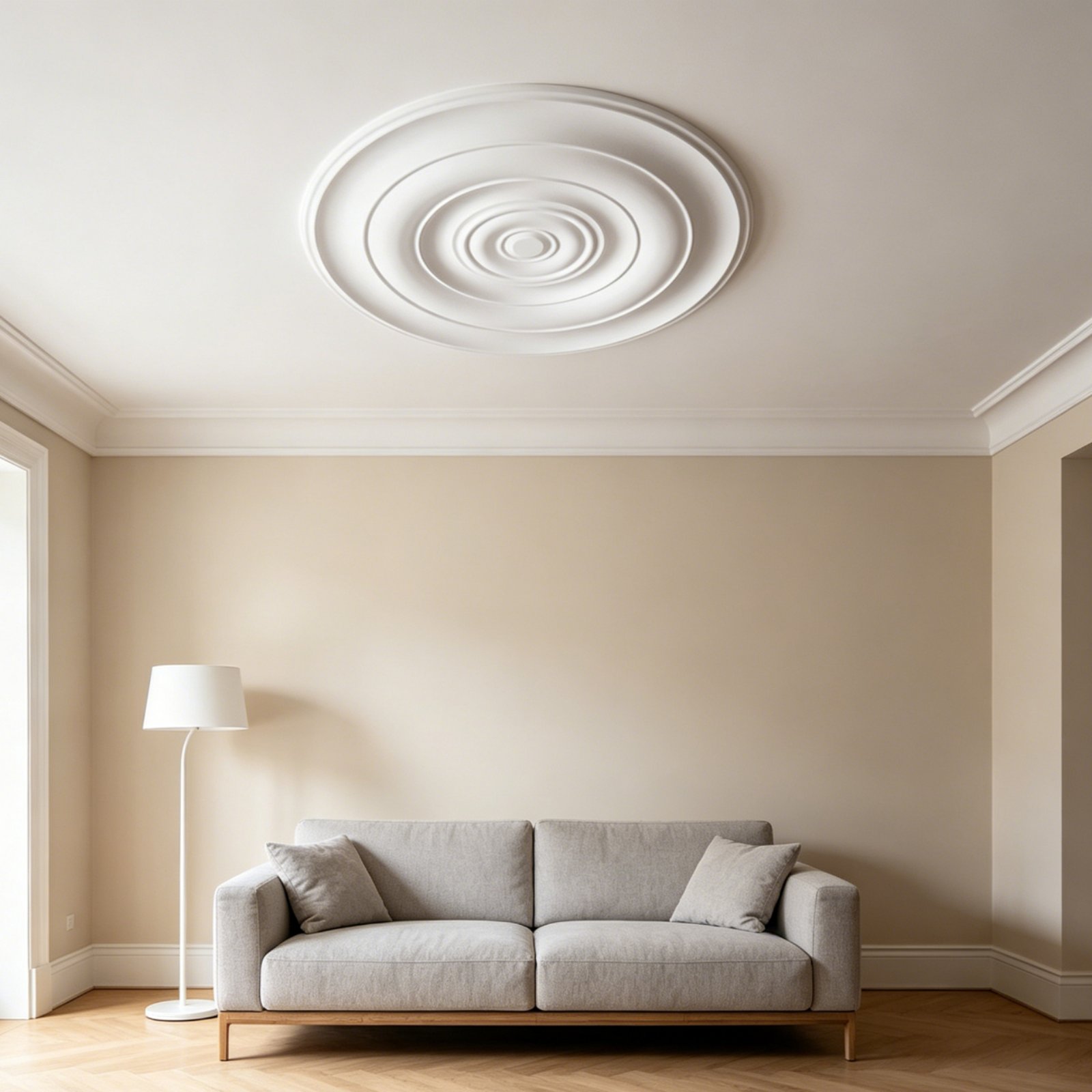 Round Ceiling Medallion Europe - Lighting Decoration ulasan dan harga