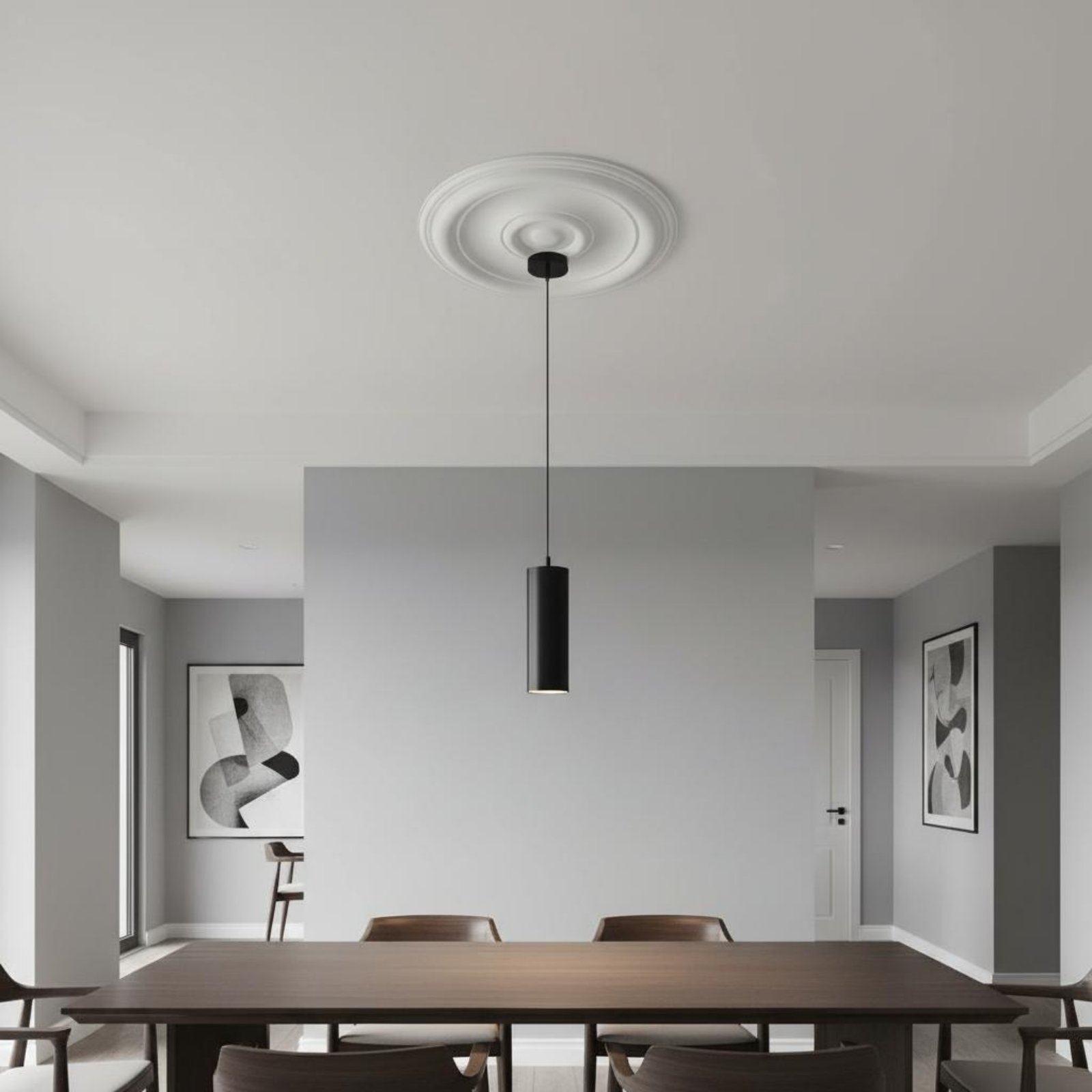 Round Ceiling Medallion Europe - Lighting Decoration ulasan dan harga