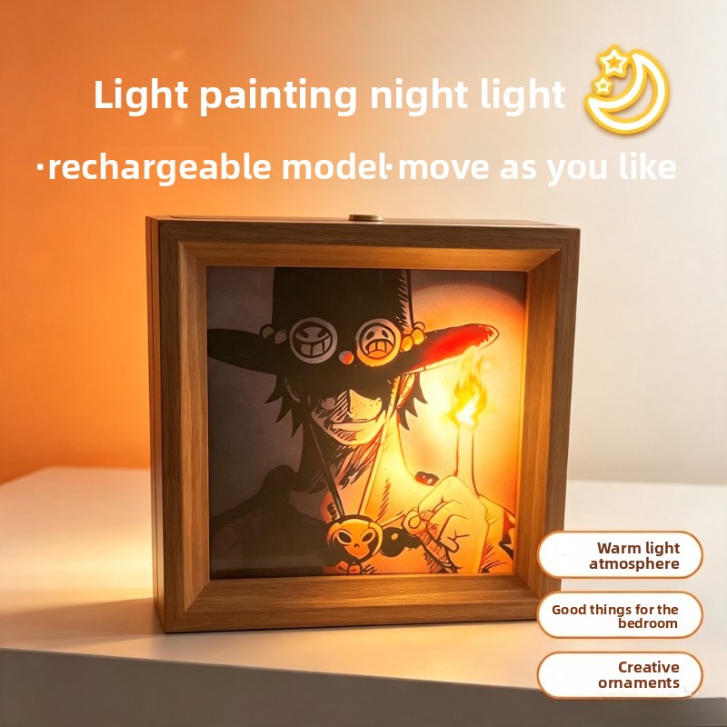 One Piece cartoon poster light - Lighting Decor Photos ulasan dan harga