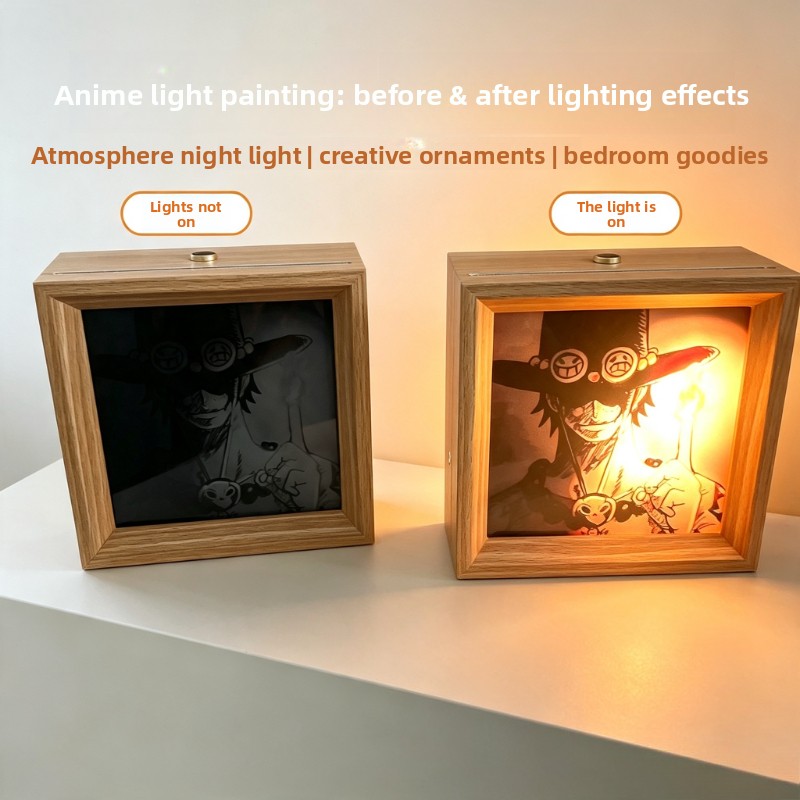 One Piece cartoon poster light - Lighting Decor Photos ulasan dan harga