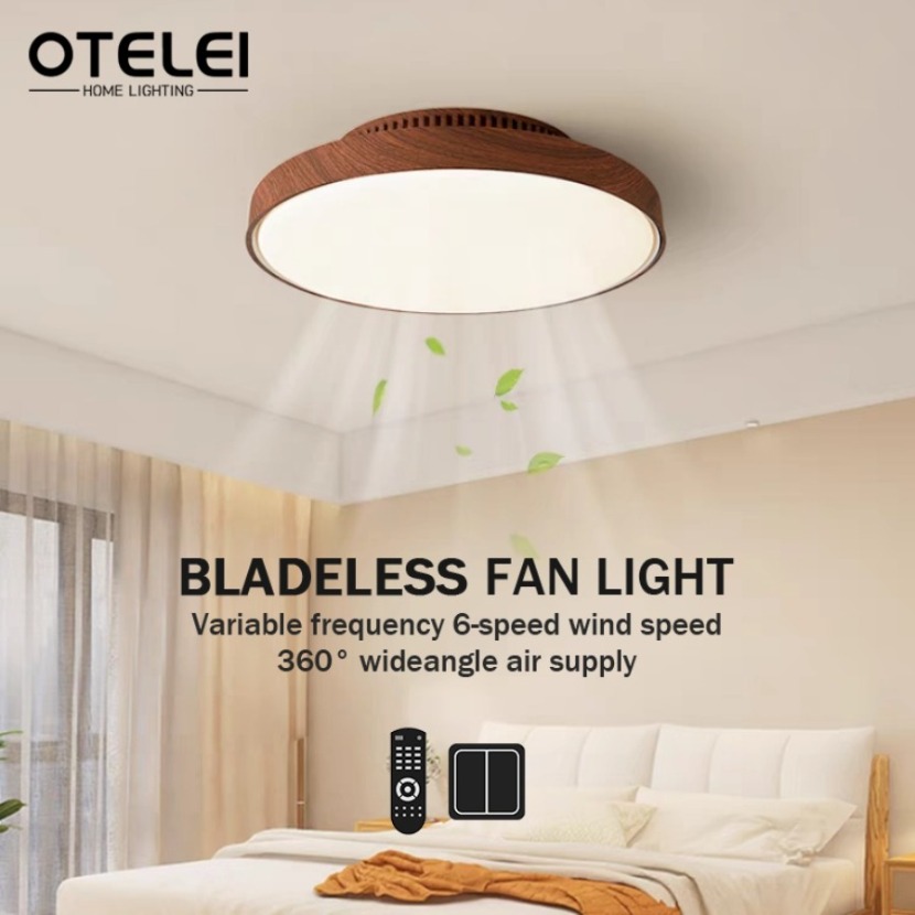 New Walnut Invisible Bladeless - Decor Lighting Ceiling Fans ulasan dan harga
