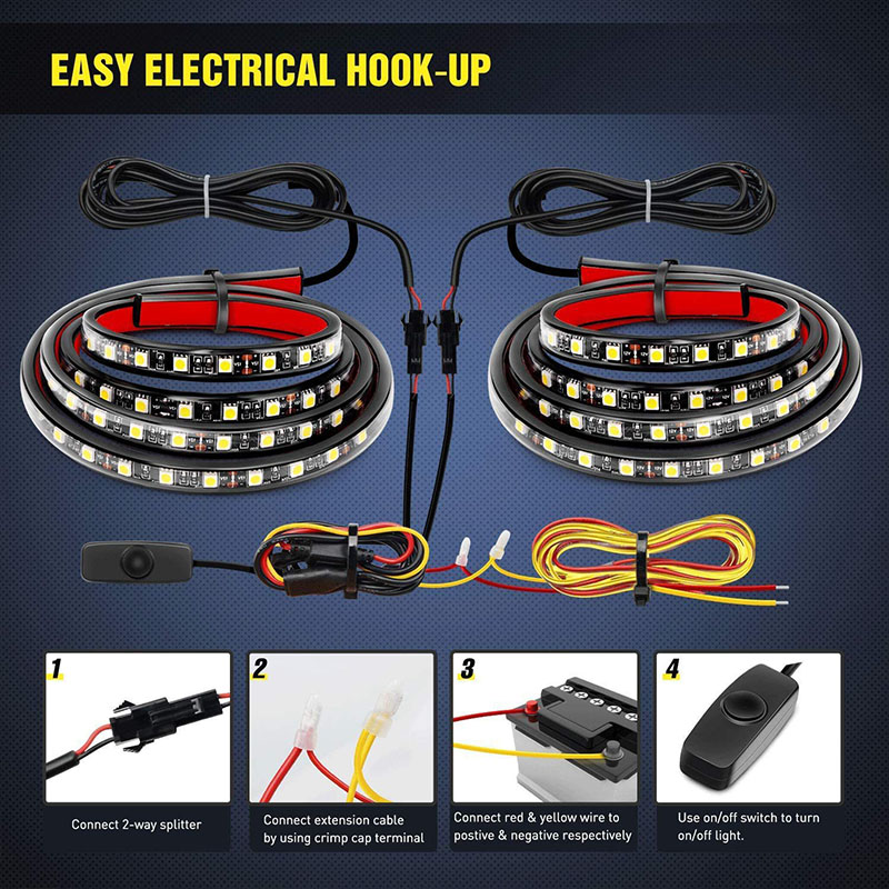 12V Waterproof LED Pickup Truc - Lighting Bolt Decor ulasan dan harga