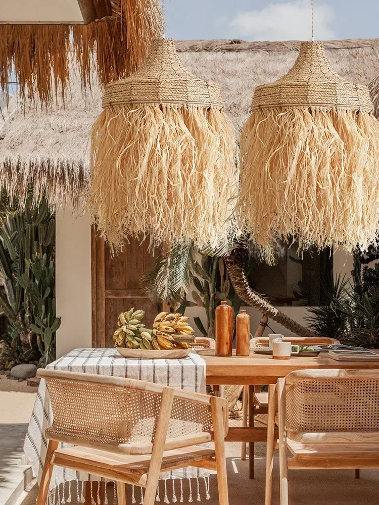 Handmade Woven Rattan Grass Pe - Decor Lighting Australia ulasan dan harga