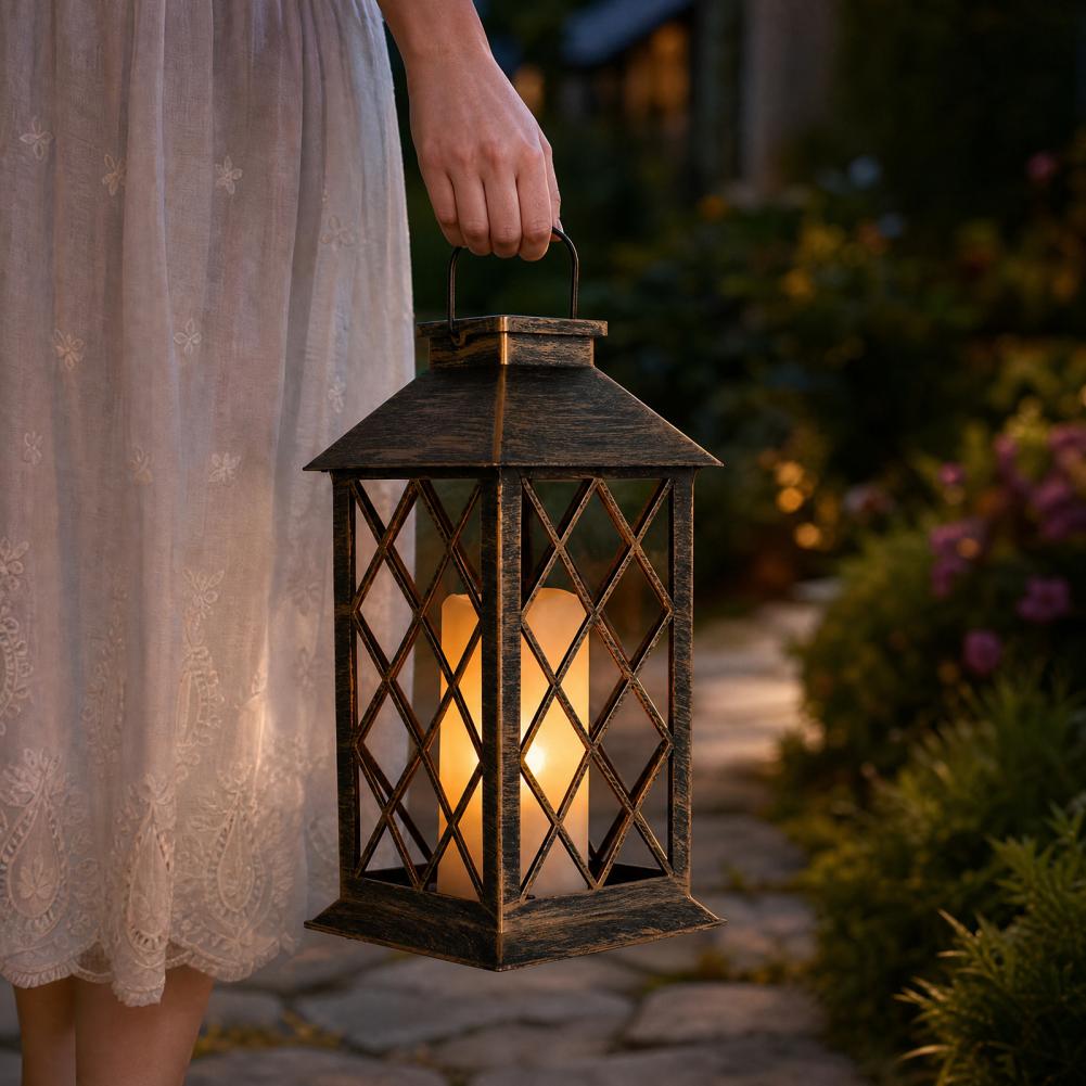 Retro Solar Lantern, Outdoor S - Lighting Decoration Outdoor ulasan dan harga
