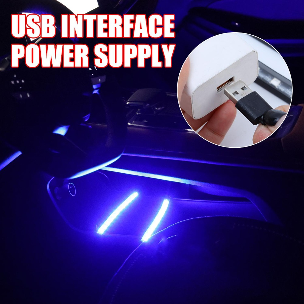 USB Car LED Strip Light Interi - Lighting Bolt Decor ulasan dan harga