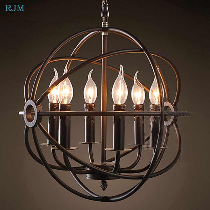 American Industrial Loft Candl - Lzpz Rui Decor Lighting Store ulasan dan harga
