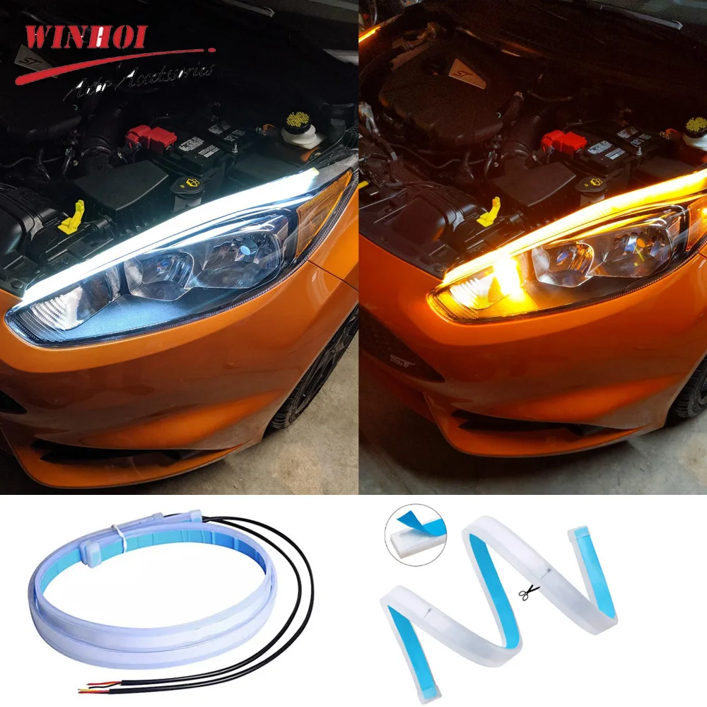 2PCS Car LED DRL Daytime Runni - Lighting Bolt Decor ulasan dan harga