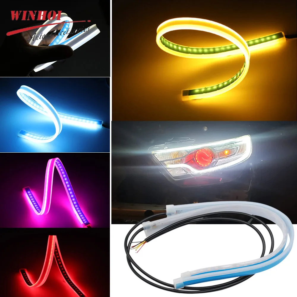 2PCS Car LED DRL Daytime Runni - Lighting Bolt Decor ulasan dan harga
