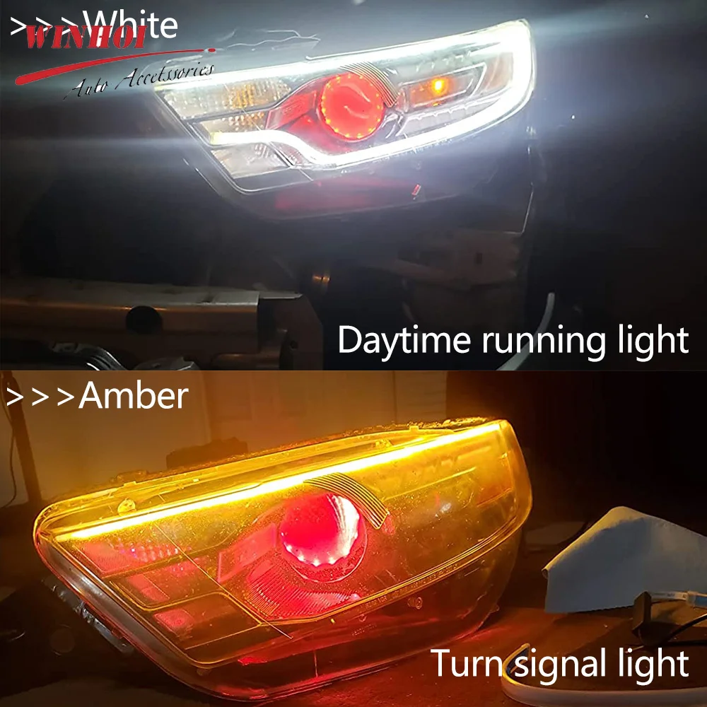 2PCS Car LED DRL Daytime Runni - Lighting Bolt Decor ulasan dan harga