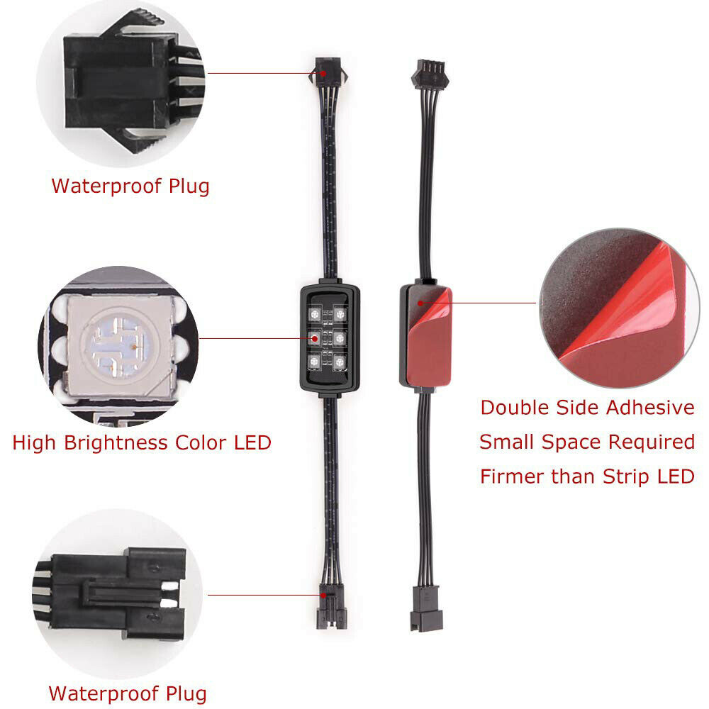 Niscarda Car Motorcycle RGB LE - Lighting Bolt Decor ulasan dan harga